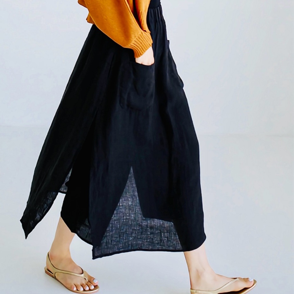 Linen Skirt Pants sz M